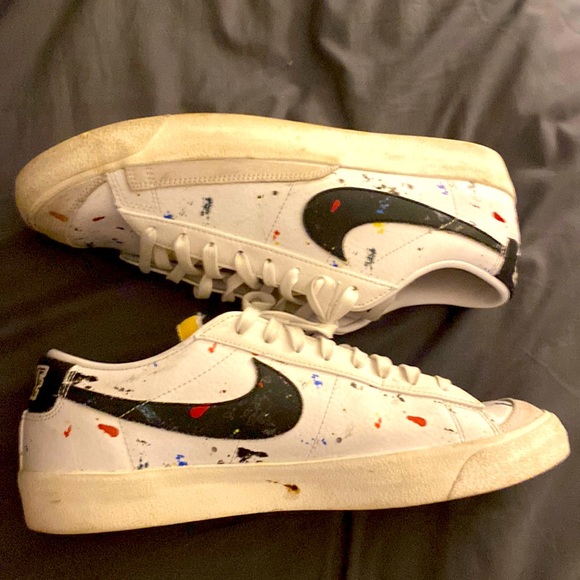 Nike Shoes Nike Blazer Low 77 Paint Splatter Poshmark